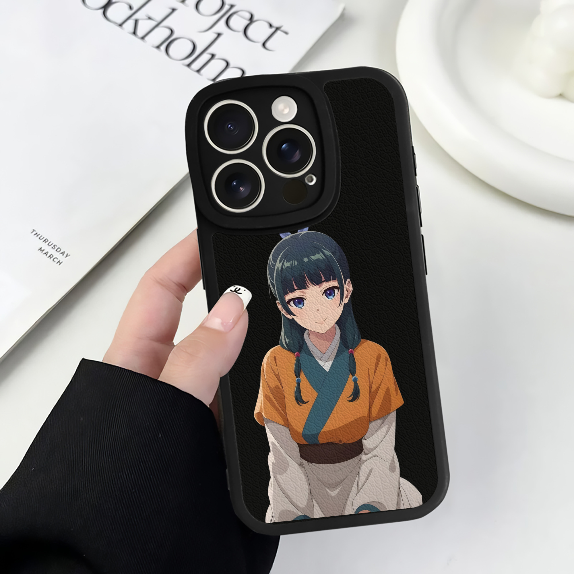 薬屋のひとりごと The Apothecary Diaries 【iPhone 16シリーズ対応】シリコンスマホケース（レザー調） 材質：シリコン